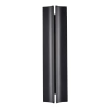 20" Tall LED Outdoor Wall Sconce with Metal Shade - ADA Compliant
