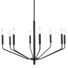Laurell 8 Light 30" Wide Taper Candle Style Chandelier