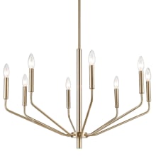 Laurell 8 Light 30" Wide Taper Candle Style Chandelier