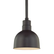 RLM 1 Light Outdoor Pendant with 10" Wide Bowl Shade and 12" Stem