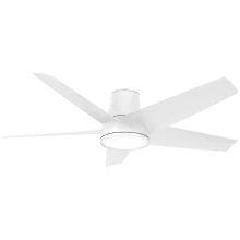 Chubby II 58" 5 Blade Flush Mount Indoor / Outdoor Smart LED Ceiling Fan