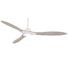 Sleek 60" 3 Blade Indoor Smart LED Energy Star Ceiling Fan with Remote Control Included