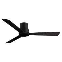 Simple Flush 52" 3 Blade Indoor / Outdoor Ceiling Fan with Remote Control