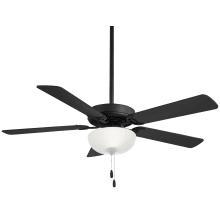 Contractor II Uni-Pack 52" 5 Blade 2 Light LED Bowl Indoor Ceiling Fan