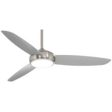 Concept IV 54" 3 Blade Indoor / Outdoor Smart LED Ceiling Fan with Remote Control Included