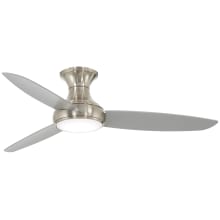 Concept III 54" 3 Blade Flush Mount Indoor / Outdoor Smart LED Ceiling Fan with Remote Control Included