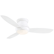 Concept II 52" 3 Blade Flushmount Indoor / Outdoor Ceiling Fan with Wall Control Included