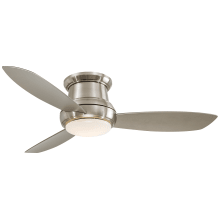 Concept II 52" 3 Blade Indoor LED Flush Mount Ceiling Fan with Remote Included