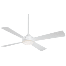 Aluma 52" 4 Blade Indoor LED Ceiling Fan with Wall Control Included