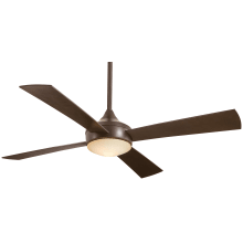 Aluma Wet 52" 4 Blade Indoor / Outdoor LED Ceiling Fan with Remote Control Included