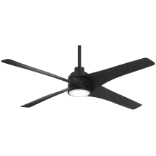 Swept 56" 4 Blade Indoor LED Ceiling Fan with Remote Included