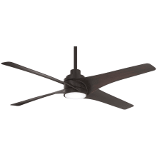 Swept 56" 4 Blade Indoor LED Ceiling Fan with Remote Included
