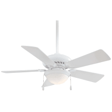 Supra 44" 5 Blade Indoor Ceiling Fan - Light Kit w/LED Bulb and Blades Included