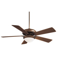 Supra 52" 5 Blade Indoor Ceiling Fan - Light Kit w/ LED Bulb, Handheld Remote Control, and Blades Included