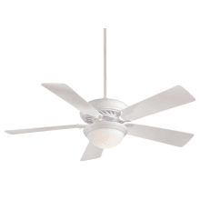 Supra 52" 5 Blade Indoor Ceiling Fan - Light Kit w/ LED Bulb, Handheld Remote Control, and Blades Included