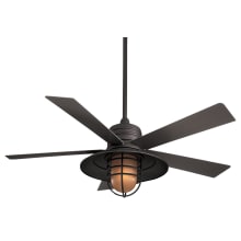 Rainman 54" 5 Blade Indoor / Outdoor Ceiling Fan with Wall Control and LED Bulb Included