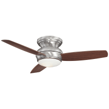Traditional Concept 44" 3 Blade Flush Mount LED Indoor / Outdoor Ceiling Fan with Wall Control Included