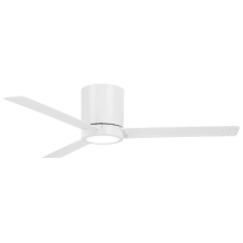 Roto 52" 3 Blade Flush Mount Indoor LED Ceiling Fan with Remote Control Included