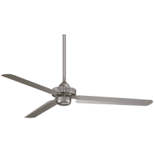Steal 54" 3 Blade Indoor Ceiling Fan with Wall Control Included