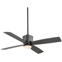 Strata 52" 4 Blade Indoor / Outdoor Ceiling Fan with Remote and LED Bulb Included
