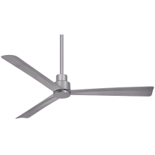 Simple 52" 3 Blade Indoor / Outdoor Energy Star Ceiling Fan with Remote Included