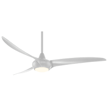 Light Wave 65" 3 Blade Indoor LED Ceiling Fan with Remote Included