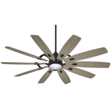 Barn 65" 10 Blade Indoor Smart LED Ceiling Fan with Remote Included