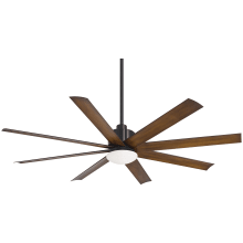 Slipstream 65" 8 Blade Indoor / Outdoor LED Ceiling Fan with Remote Included