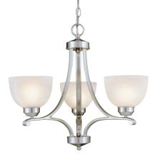 3 Light 1 Tier Mini Chandelier from the Paradox Collection