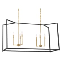 Colwick 6 Light 48" Wide Taper Candle Style Linear Chandelier