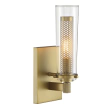 Emmerham 12" Tall Wall Sconce with Clear Glass Shade