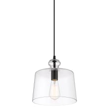 Clarity 10" Wide Mini Pendant with Clear Glass Shade