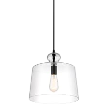 Clarity 13" Wide Pendant with Clear Glass Shade