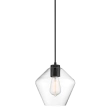 Clarity 9" Wide Mini Pendant with Clear Glass Shade