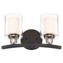 2 Light 15.5" Wide Bathroom Vanity Light from the Studio 5 Collection