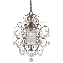 1 Light 1 Tier Crystal Chandelier from the Mini Chandeliers Collection