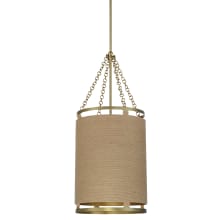 Windward Passage 4 Light 15" Wide Pendant with Natural Rope Shade