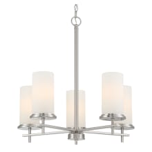 Haisley 5 Light 24" Wide Vantage Candle Chandelier
