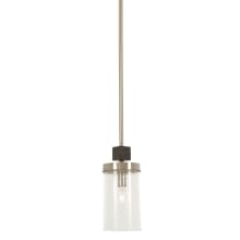 Bridlewood 1 Light 5" Wide Mini Pendant with Seedy Glass Shade