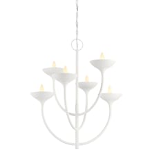 Ryton 6 Light 27" Wide Taper Candle Style Chandelier