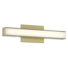 Vantage 18" Wide Adjustable CCT LED Vanity Strip with with Double Layer Shades