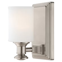 Harbour Point 1 Light 8" Tall Bathroom Sconce with Etched Opal Glass