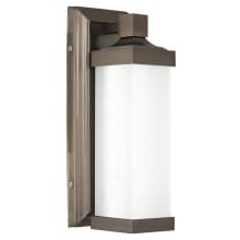 Minka Lavery 13" Tall Integrated LED Wall Sconce with White Iris Glass