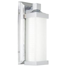 Minka Lavery 13" Tall Integrated LED Wall Sconce with White Iris Glass