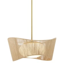 Key Largo 1 Light 22" Wide Pendant with Natural Rope Shade