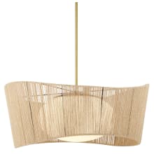 Key Largo 1 Light 28" Wide Pendant with Natural Rope Shade