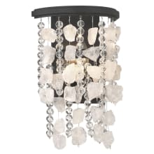 Shimmering Elegance 12" Tall ADA Wall Sconce with Crystal Shade
