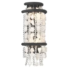 Shimmering Elegance 2 Light 18" Tall ADA Wall Sconce with Crystal Shade