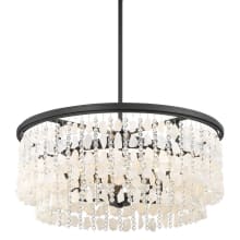 Shimmering Elegance 5 Light 28" Wide Crystal Waterfall Chandelier