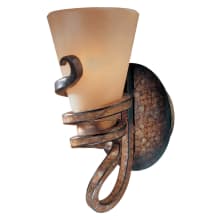 Tofino 1 Light 12-1/2" Tall Bathroom Sconce with Mabre Grabar Glass Shade